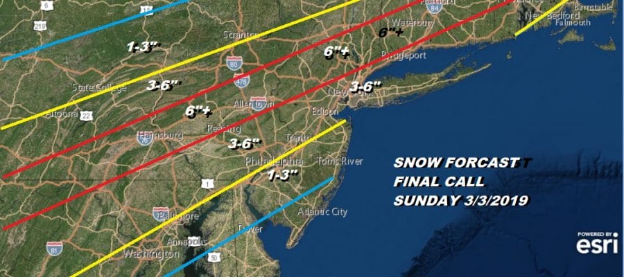 Winter Storm Warning New Jersey NYC Long Island Hudson Valley Connecticut
