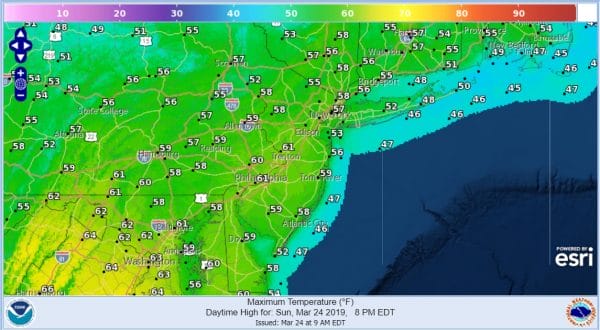 Angry Ben's Angry Weather ANGRY BEN LOOKS AHEAD TO THE LAST DAYS OF MARCH AND SEES SOME MILDER AIR LATE IN THE WEEK AFTER AN EARLY WEEK CHILL. https://www.nycweathernow.com/nyc-mild-weather-today-possible-late-week/ #badhairweather #hathair #marchlamb