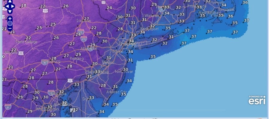 April Fools Cold Midweek Coastal Well Offshore Late Week Rain