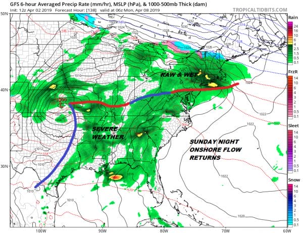 Coastal Storm Revving Up But Heading Out 60s Wednesday Sunshine