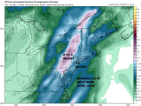 Active Wet Pattern Ahead Next 7 Days