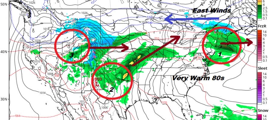 New Week Brings Same Old Onshore Flow Issues All Week