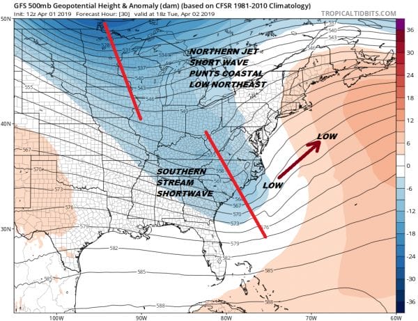 Coastal Storm Makes It Close For Coast Dry Inland No Issues