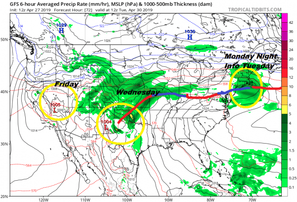 Long Range Onshore Flow Battle Continues