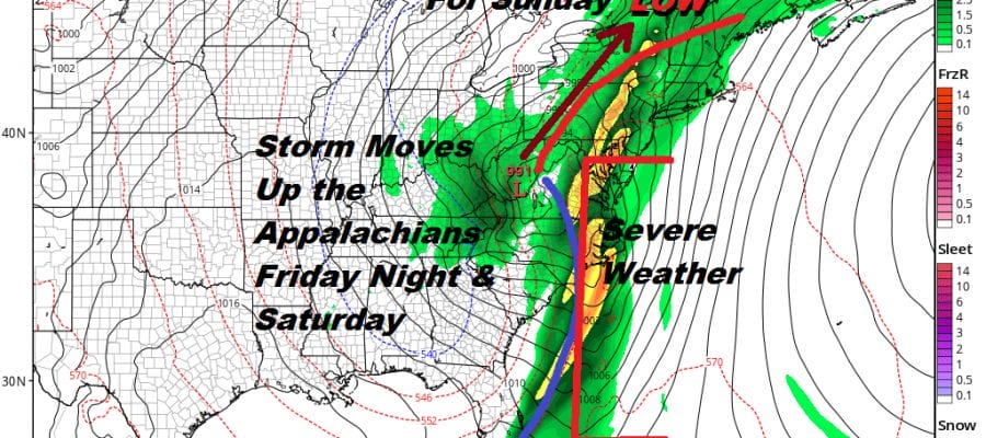 Rain Thunderstorms Friday Night Saturday Showers Linger Easter Sunday