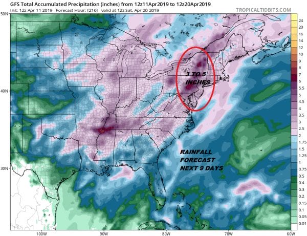 Active Wet Pattern Ahead Next 7 Days