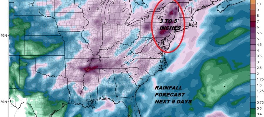 Active Wet Pattern Ahead Next 7 Days