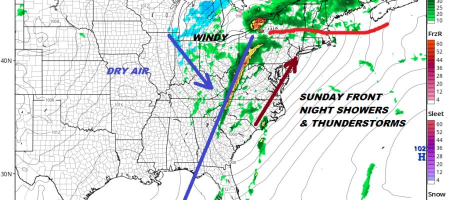 Downpours Thunderstorms Firing Up Tonight 70s Saturday