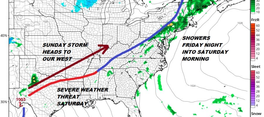 Plains Spring Blizzard Brings Showers Here Late Friday
