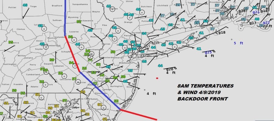 Backdoor Fronts, Front Door Fronts Onshore Flow April Chaos
