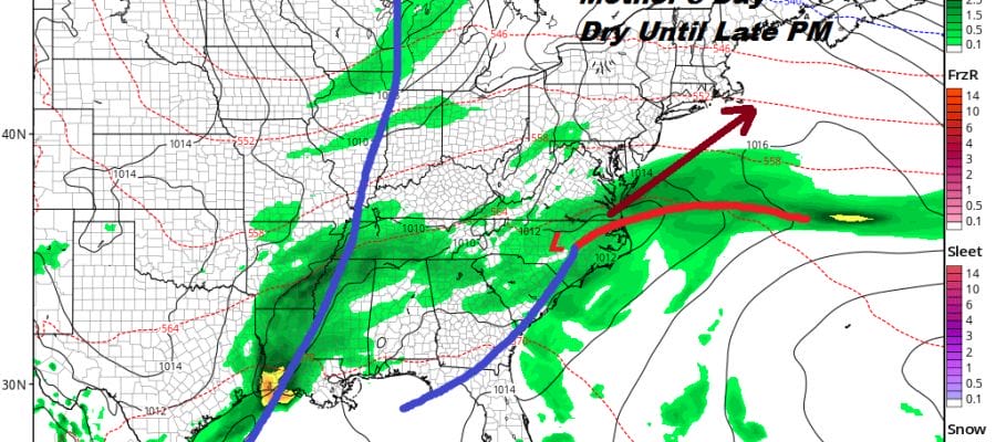 Mother's Day Rains Could Hold Off Until Night