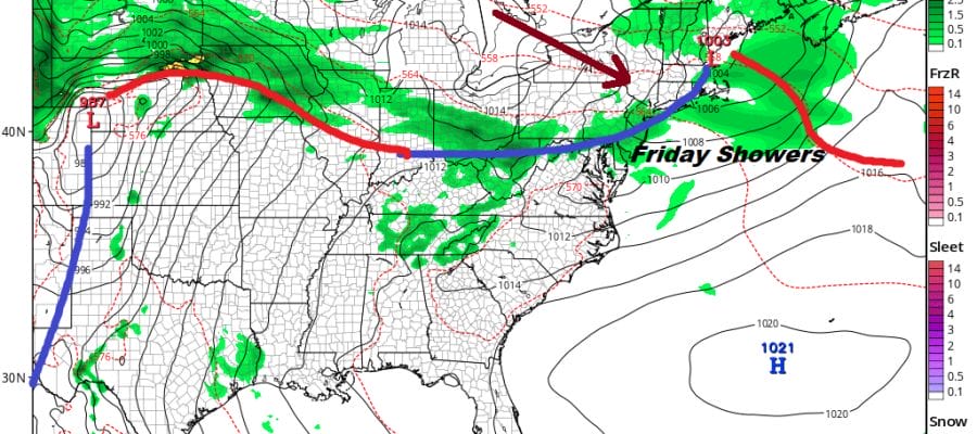 Weather Improves Today Chance Showers Friday Weekend Weather Outlook