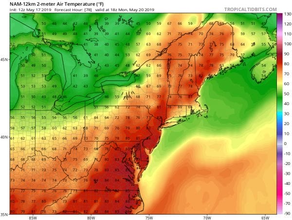 Downpours Exit Weekend Weather Decent Warm Monday