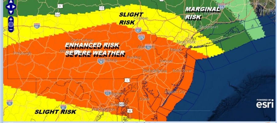 Flash Flood Watch Enhanced Severe Weather Risk Expanded
