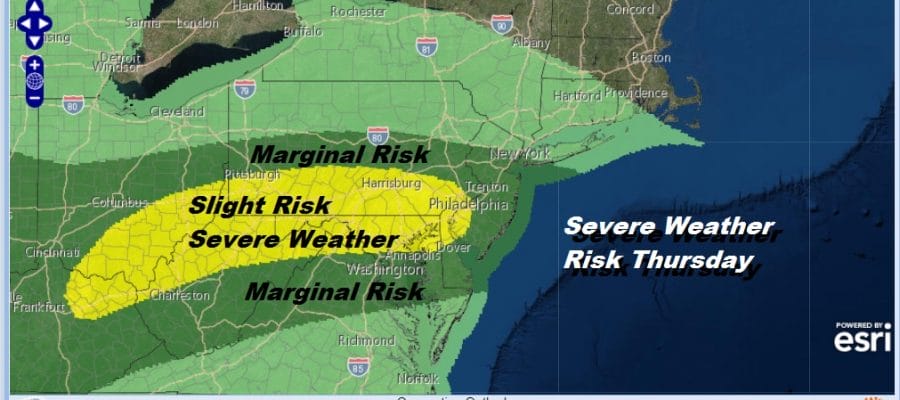 Severe Weather Risk Thursday A Bit Less Than Last Two Days