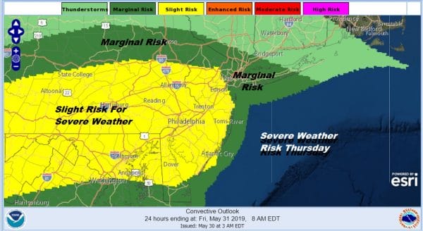 Severe Weather Risk Flash Flood Watch Later Today Weather Conditions Improve Friday