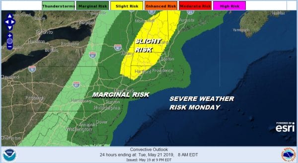 Severe Weather Risk Very Warm 80s Cooler Tuesday & Wednesday