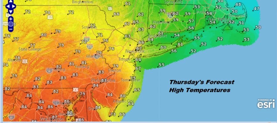 Front Buckles 80 Jersey 60 Long Island Southern New England Rain Weekend