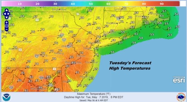 Sunshine Returns 70s Today Near 80 Tuesday