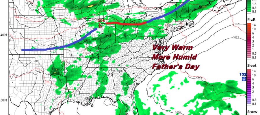 Low Pressure Heading North Cold Front Headed East Downpours Thursday Morning T'Storm Chance PM