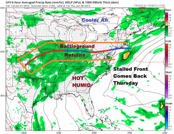 Severe Weather Risk Expanded Sunday NW New England Northeast Virginia