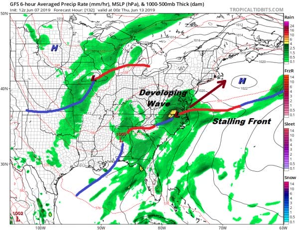 Weekend Underway Nice Weather Today Sunday, Downpours Monday Tuesday