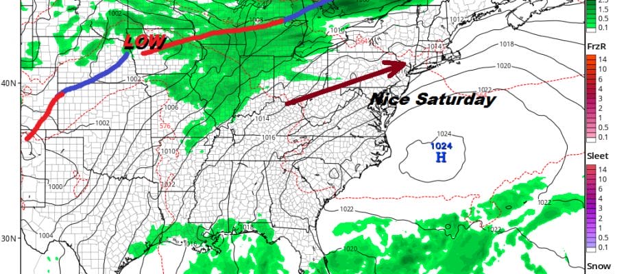 One Last Shower Thunderstorm Clouds Sun Wind Friday Father's Day Forecast