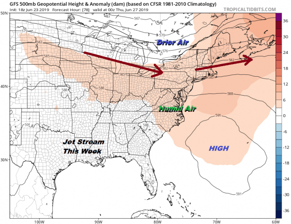 Week Ahead Transition To Very Warm More Humid Conditions