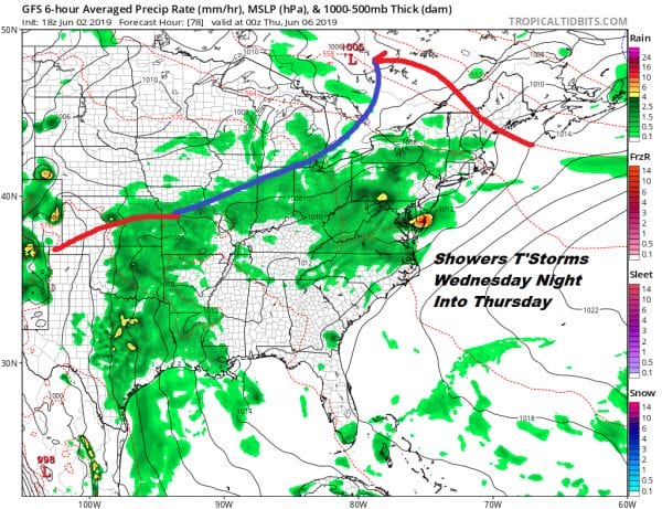 Thunderstorms Exit Cool Monday Tuesday More Storms Late Wednesday