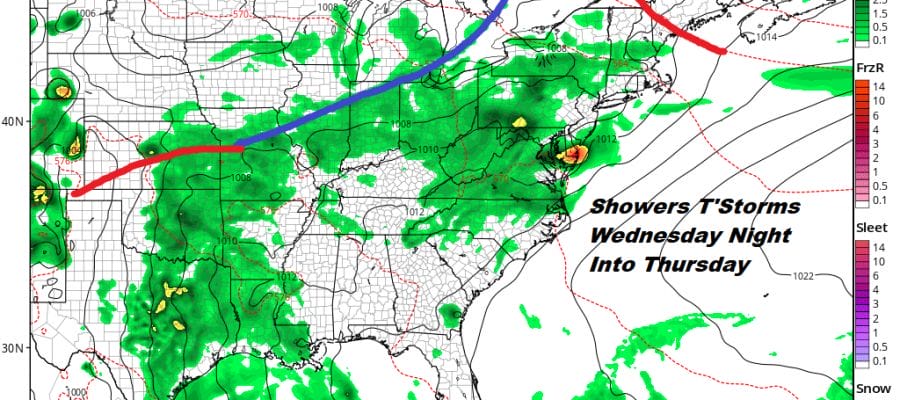 Thunderstorms Exit Cool Monday Tuesday More Storms Late Wednesday