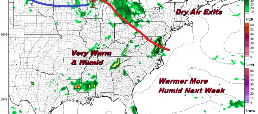 Weather Conditions Improving First Summer Weekend Nice Next Week Warmer More Humid