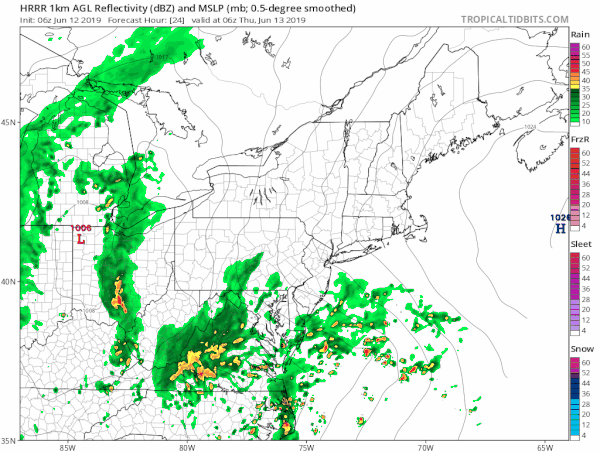 Sunshine Wednesday Heavy Rain Thursday Morning Father's Day Weekend