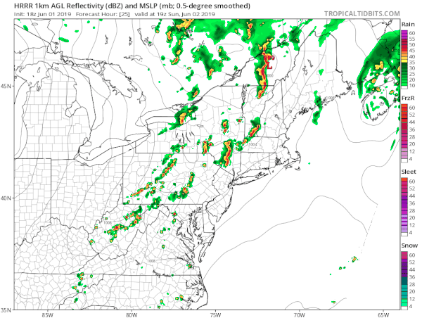 Severe Weather Risk Expanded Sunday NW New England Northeast Virginia