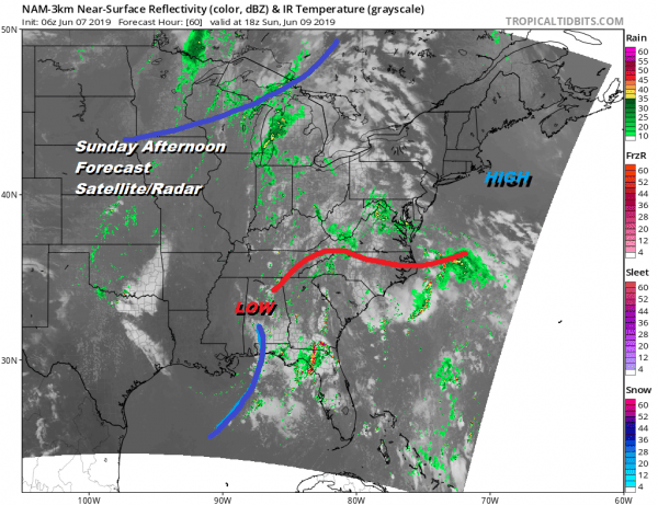 Dry Seasonal Weather Through Sunday Downpours Monday