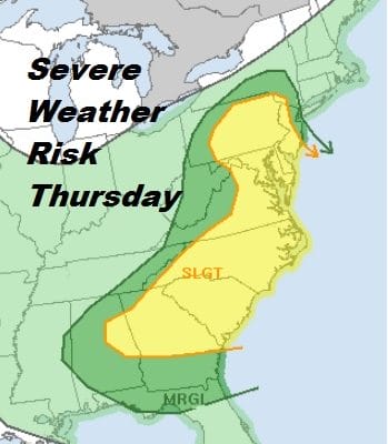 Flood Watch Continues Severe Weather Threat Thursday Nice Weekend Ahead