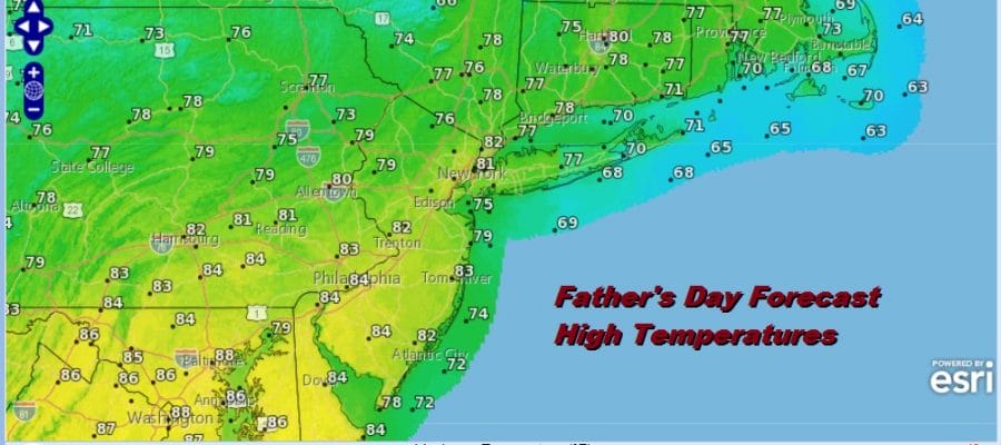 Weekend Underway Nice Saturday More Humid Father's Day Late Thunderstorms