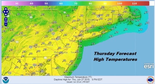 Great Summer Weather Next 3 Days Very Warm But Not Very Humid