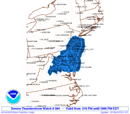 The National Weather Service in Mount Holly NJ has issued a * Flash Flood Warning for... North central Mercer County in central New Jersey... Southern Somerset County in northern New Jersey... Central Middlesex County in northern New Jersey... * Until 545 PM EDT. * At 151 PM EDT, Doppler radar indicated thunderstorms producing heavy rain across the warned area. Up to one inch of rain has already fallen. Flash flooding is expected to begin shortly in the areas of heaviest rain. * Some locations that could experience flooding include... New Brunswick, Somerset, Edison, Old Bridge, East Brunswick, South Brunswick, Sayreville, North Brunswick, Princeton, Matawan, Jamesburg, Hopewell, Rocky Hill, Skillman, Brownville, Kingston, Dayton, Plainsboro Center, North Brunswick Township and Kendall Park.