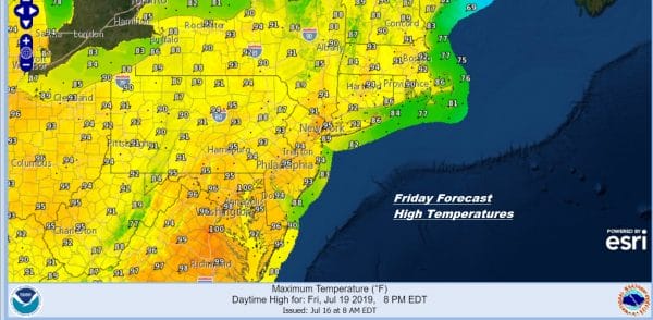 Heat Humidity Increase Thunderstorms Late Wednesday Thursday Very Hot Weekend