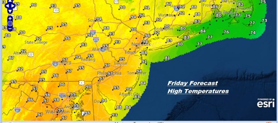 Short But Brutal Heat Humidity Friday Into Monday