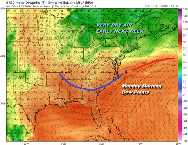 Very Warm Humid Scattered Thunderstorms Continue Through Saturday