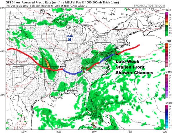 Severe Weather Risk Wednesday Hot Humid Weather Continues