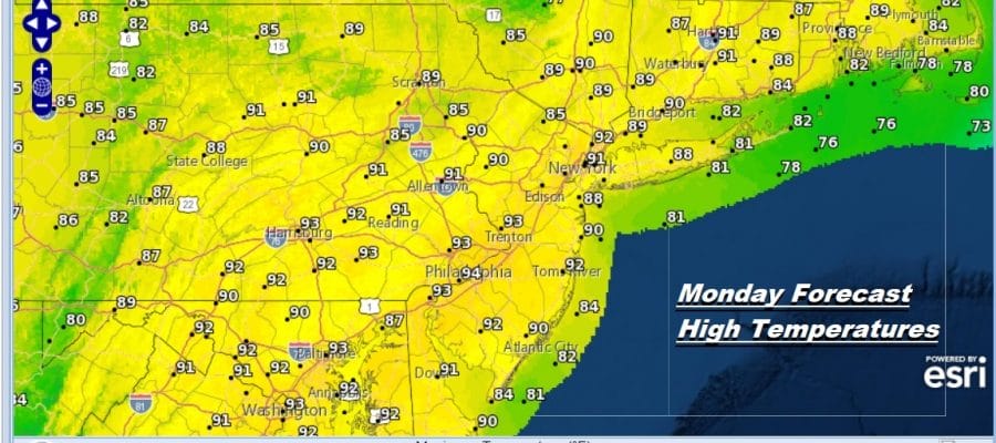 Sunshine Summer Weekend Humidity Increases Into Next Week