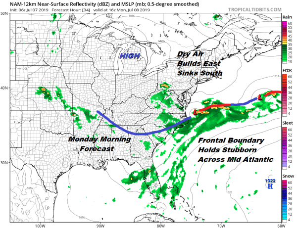 Weather Conditions Generally Improve Today Lower Humidity Starts New Week