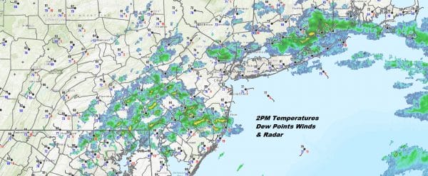 Downpours Thunderstorms Firing Up On Radar Heatwave Friday Through Sunday