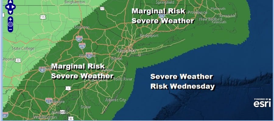 Severe Weather Risk Wednesday Hot Humid Weather Continues