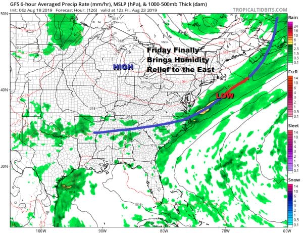 Humidity Plus Heat Sunday Through Tuesday