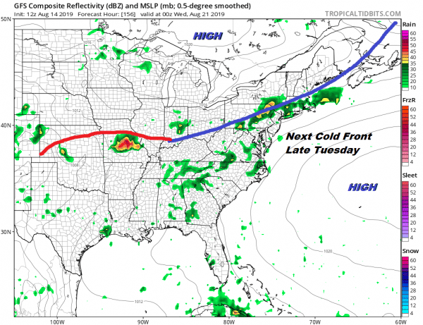 August Dog Days Humid Downpours Thunderstorms Into This Evening