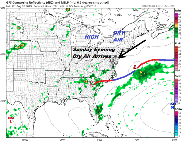 Warm Humid Weekend Isolated Storm Chance Mostly Dry Through Sunday