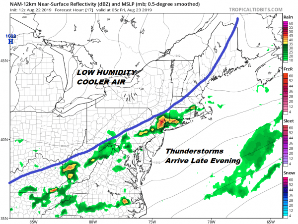 Humidity Relief On The Way Watching Thunderstorms For This Evening & Tonight